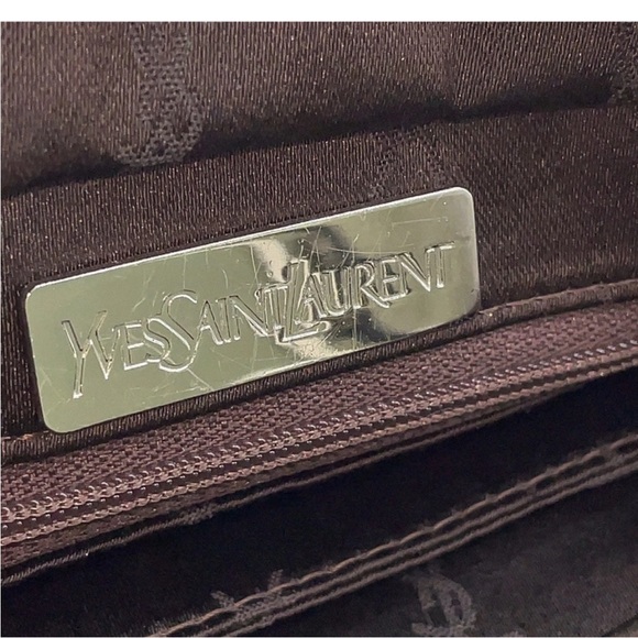 YSL Authentic Yves Saint Laurent Rich Brown Tote Bag w/YSL Zipper pull - Picture 5 of 10
